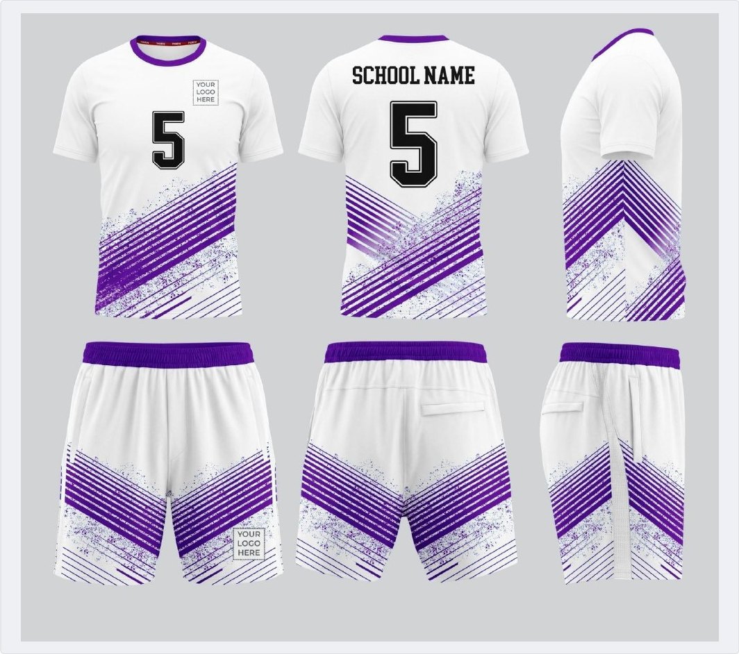 The Impact: front, back and side of the jersey and shorts